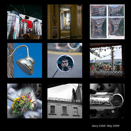 Broadway Market reflections montage