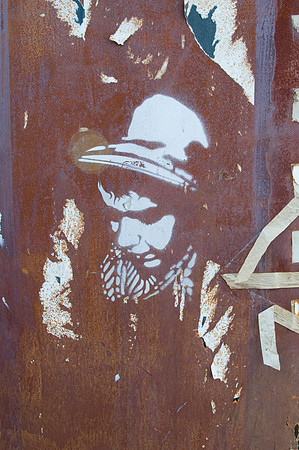 Rusty panel stencil