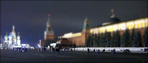 Red Square and Kremlin at night
