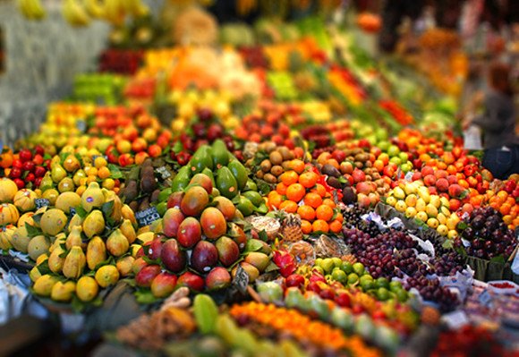 Barcelona veg tiltshift