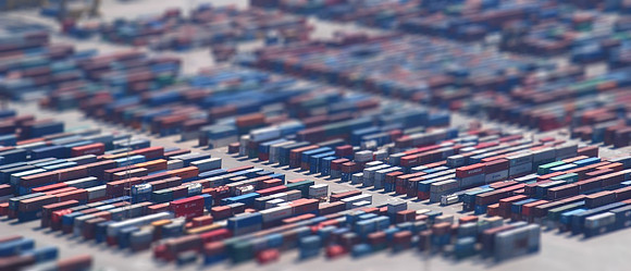 Barcelona containers tiltshift