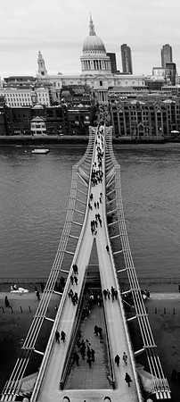 millennium bridge monochrome