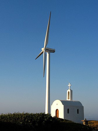 wind turbine and church 1