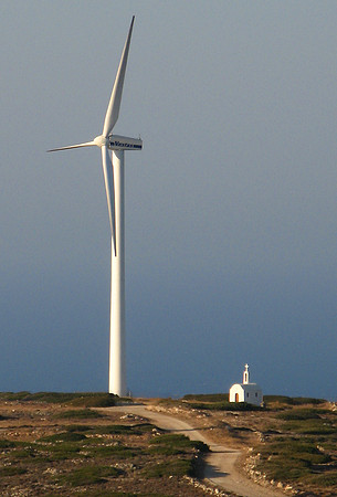 wind turbine and church 2
