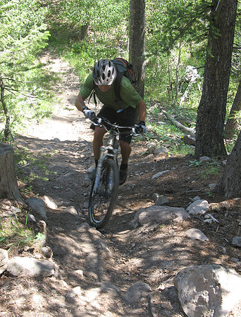 South Fork Warm Springs Creek Lardo climb