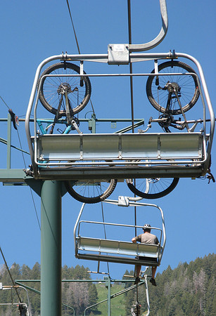 Ketchum ski lift bikes