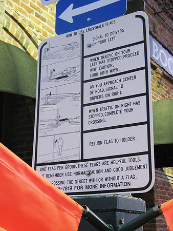 ketchum crosswalk  flags