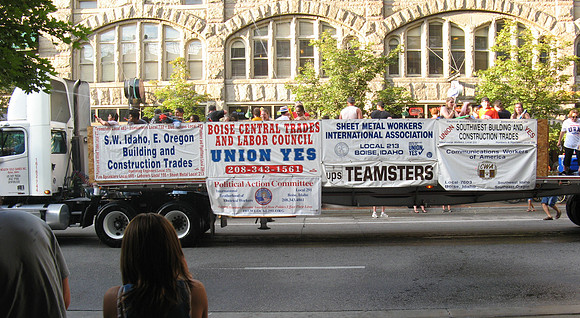 Boise 4th July parade teamsters