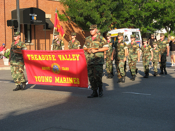 Boise 4th July parade young marines