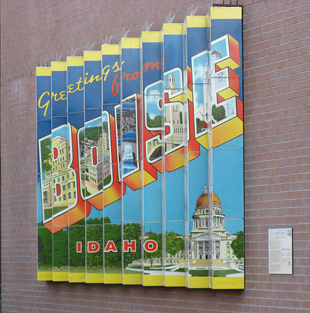 Boise 4th July parade postcard