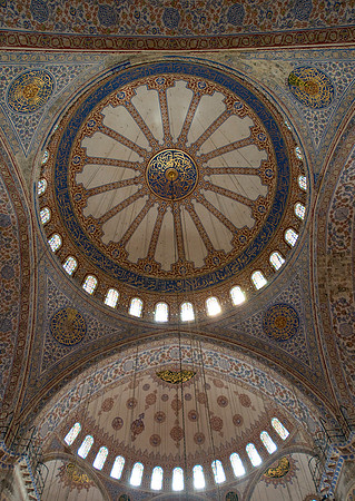 blue mosque ceiling