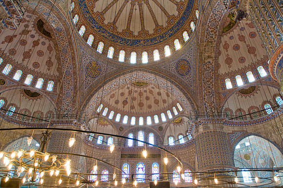 blue mosque inside