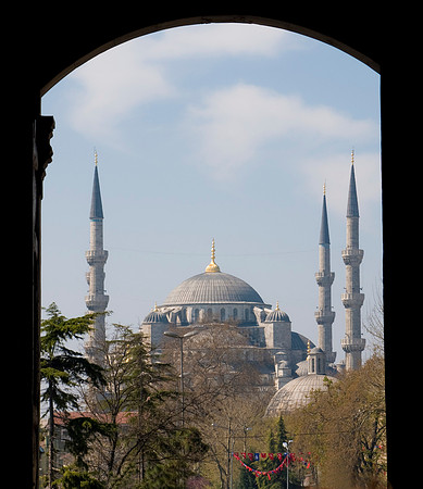blue mosque from topkapi