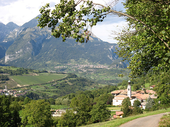 village and mountains