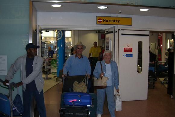 M F arrive from SA nov 05