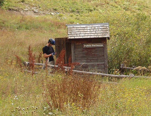 dyke trail public outhouse