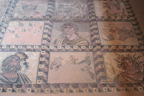dionysus temple mosaic neptune