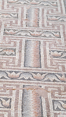 dionysus temple mosaic geometric design