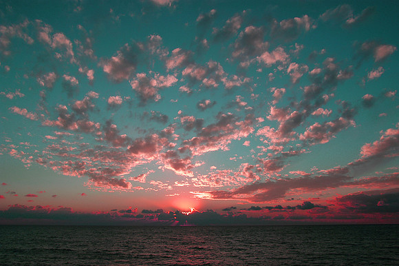 akamas sunset blue red edit
