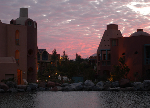 hyatt lagoon sunset