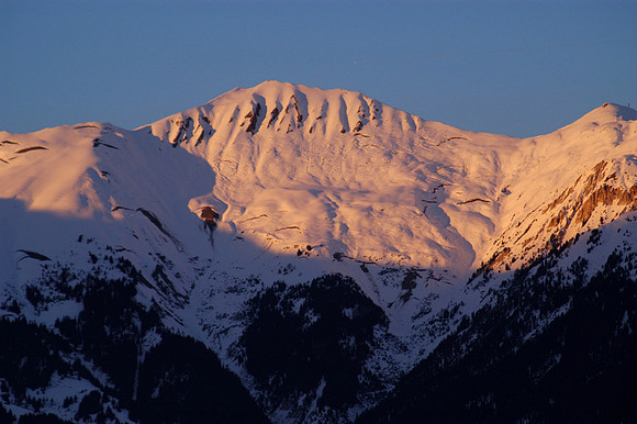 skiing03 mountain sunset