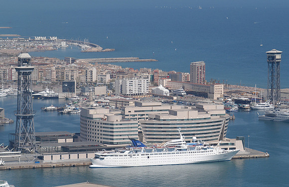 harbour cable from montjuic