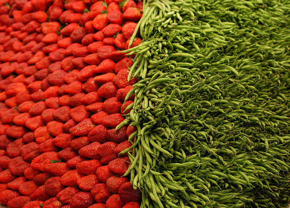 a4 veg strawbs n beans