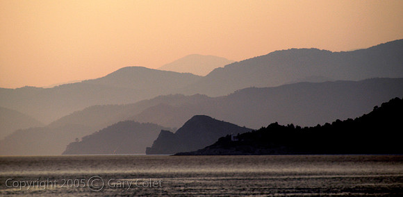 Gary Colet islands silhouette dusk