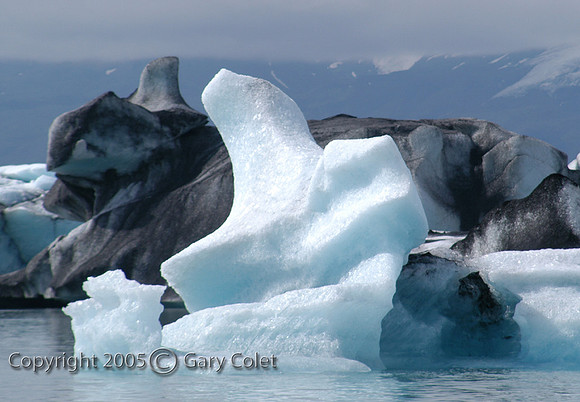 Gary Colet icleland jokulsarlon bw bergs