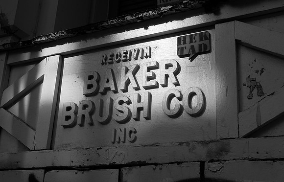 Tucked away behind a hoarding in Greene St, SoHo, New York