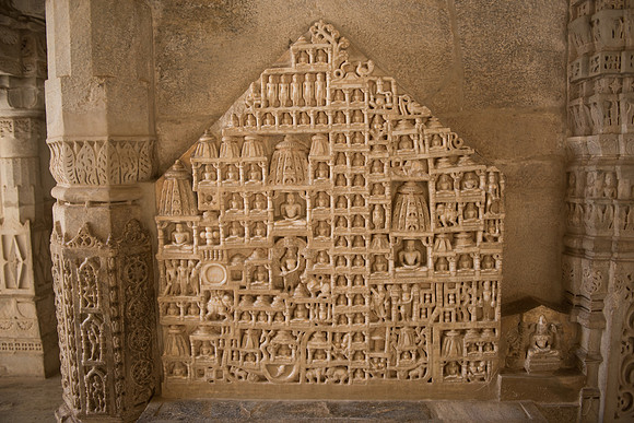 Inside of Jain Temple, Ranakpur, West Bengal