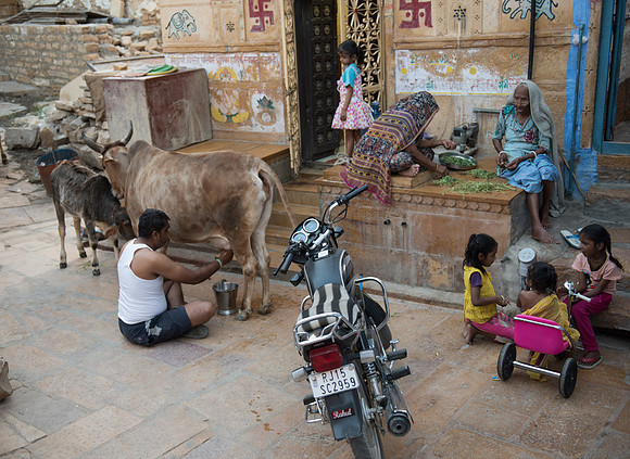 Typical streetscene, Jaiselmer Fort