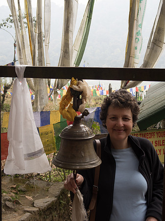 jenni at Holy lake, near Yuksom