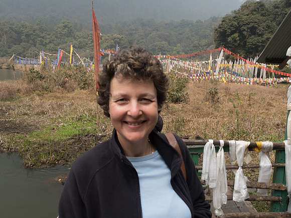 jenni at Holy lake, near Yuksom