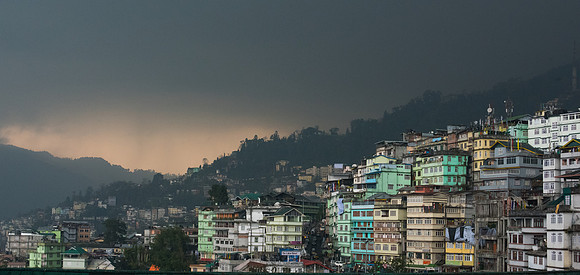 Storm clouds over Gangtok, Sikkim