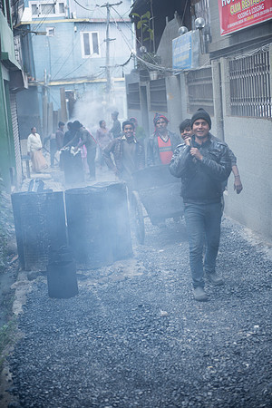 Asphalt laying, Darjeeling