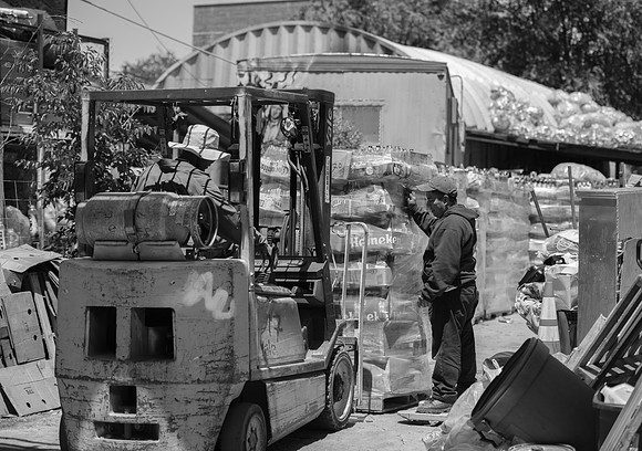 Surewecan.com community recycling center, McKibbin St, Brooklyn, New York City