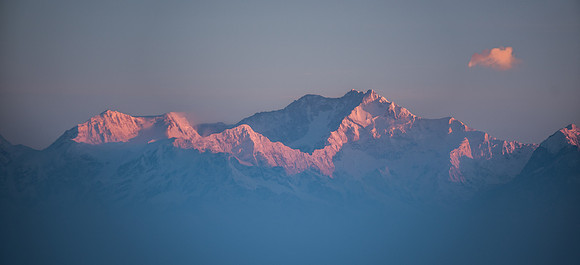 Kanchenjunga (3rd highest mountain in the world) at dawn, from Tiger Hill, Darjeeling