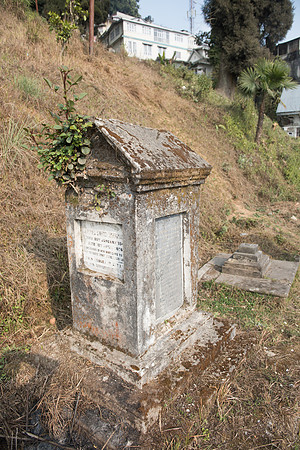 Wernicke gravestone monument, Darjeeling Anglican cemetery