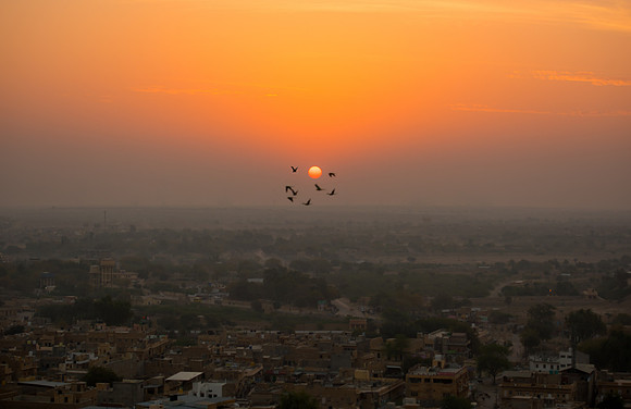 Sunrise from Jaiselmer Fort