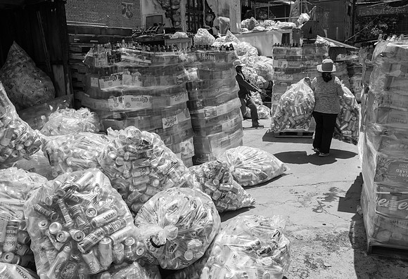 Surewecan.com community recycling center, McKibbin St, Brooklyn, New York City