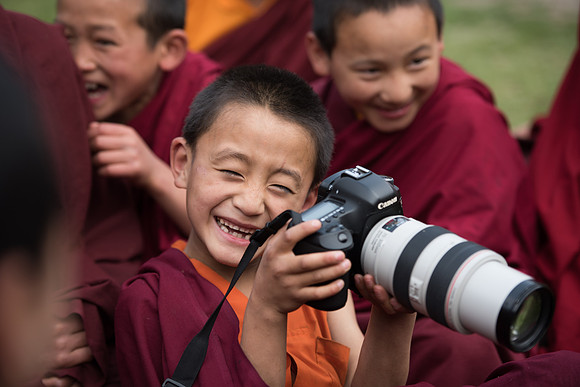 Tibetan monk novice, Pelling, Sikkim
