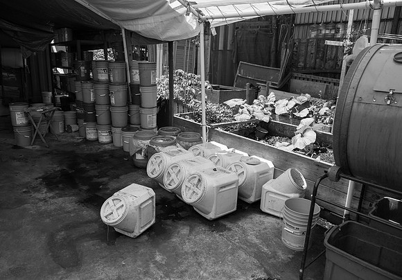 Surewecan.com community recycling center, McKibbin St, Brooklyn, New York City