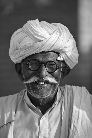 85 year old village patriarch, Rohet Garh, Rajasthan