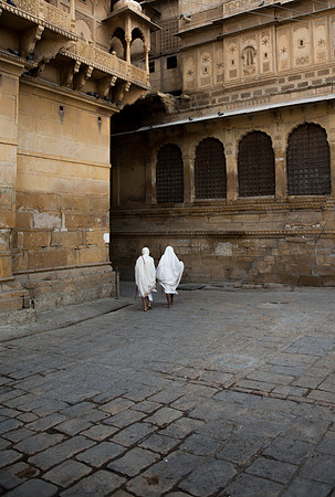 Jain pilgrims, Jaiselmer fort