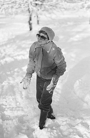 Marian in snow