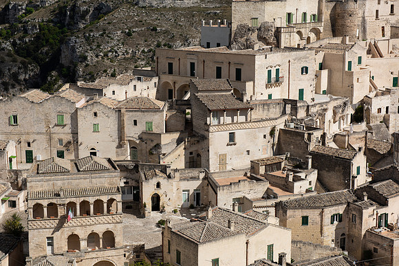 Matera green doors