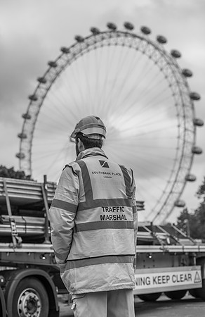 London Waterloo traffic marshall London Eye halo.
