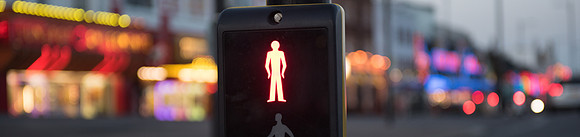 Southend pedestrian crossing bokeh