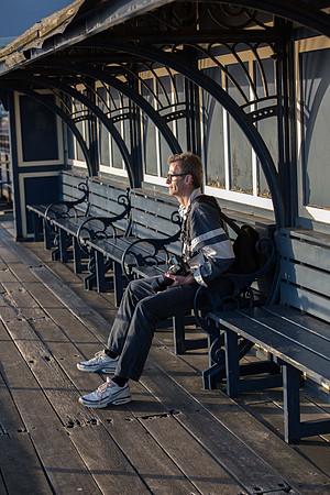Dean on Southend pier